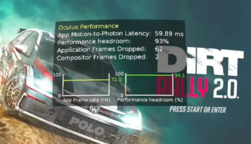 Oculus Performance Summary Overlay