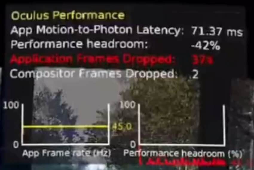  Oculus Asynchronous Spacewarp (ASW) active