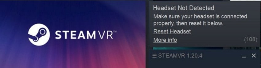 SteamVR Headset Not Detected
